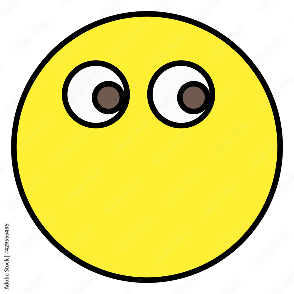 Emoticon with no mouth, mouthless emoji or no words Emoticon with no mouth, mouthless emoji or no words