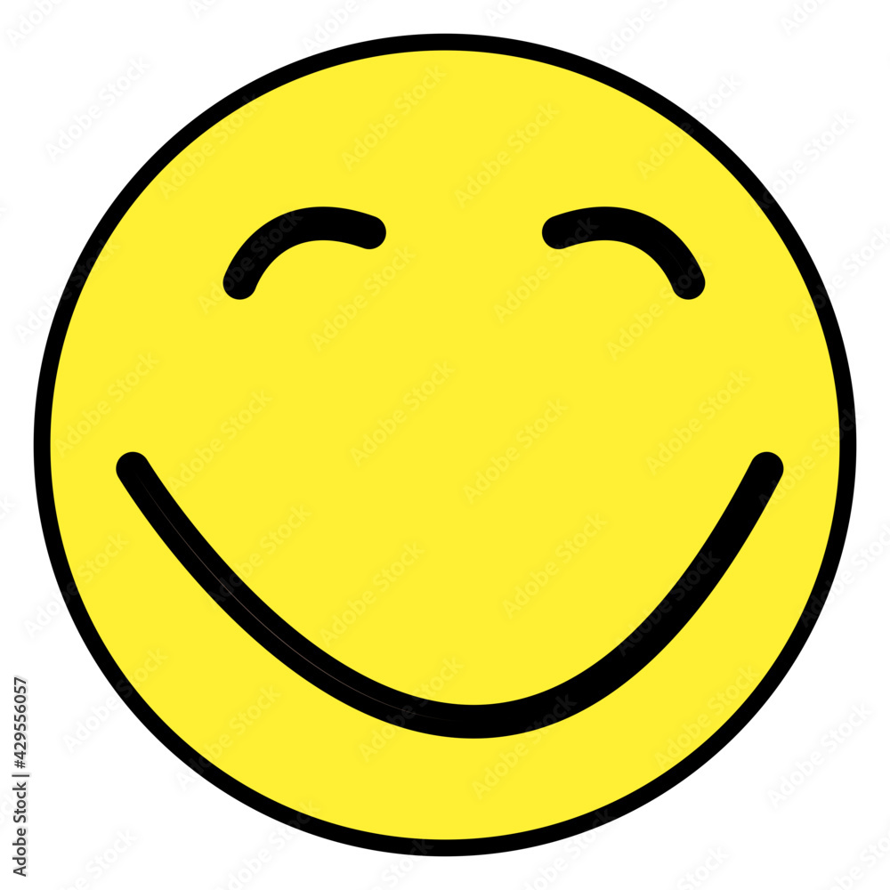 A beautiful design icon of smiley face A beautiful design icon of smiley face