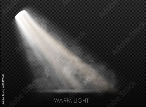 warm light set of bulb on a transparent background photo