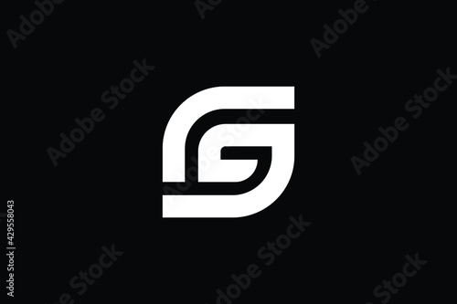 Creative Innovative Initial SG logo and GS logo. SG Letter Minimal luxury Monogram. GS Professional initial design. Premium Business typeface. Alphabet symbol and sign.