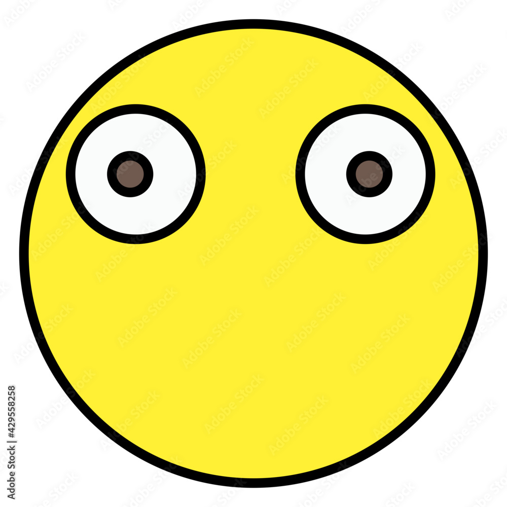 Emoticon with no mouth, mouthless emoji or no words Emoticon with no mouth, mouthless emoji or no words