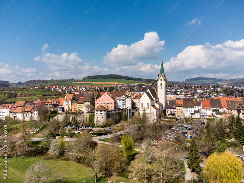 Die historische Altstadt von Engen im Hegau