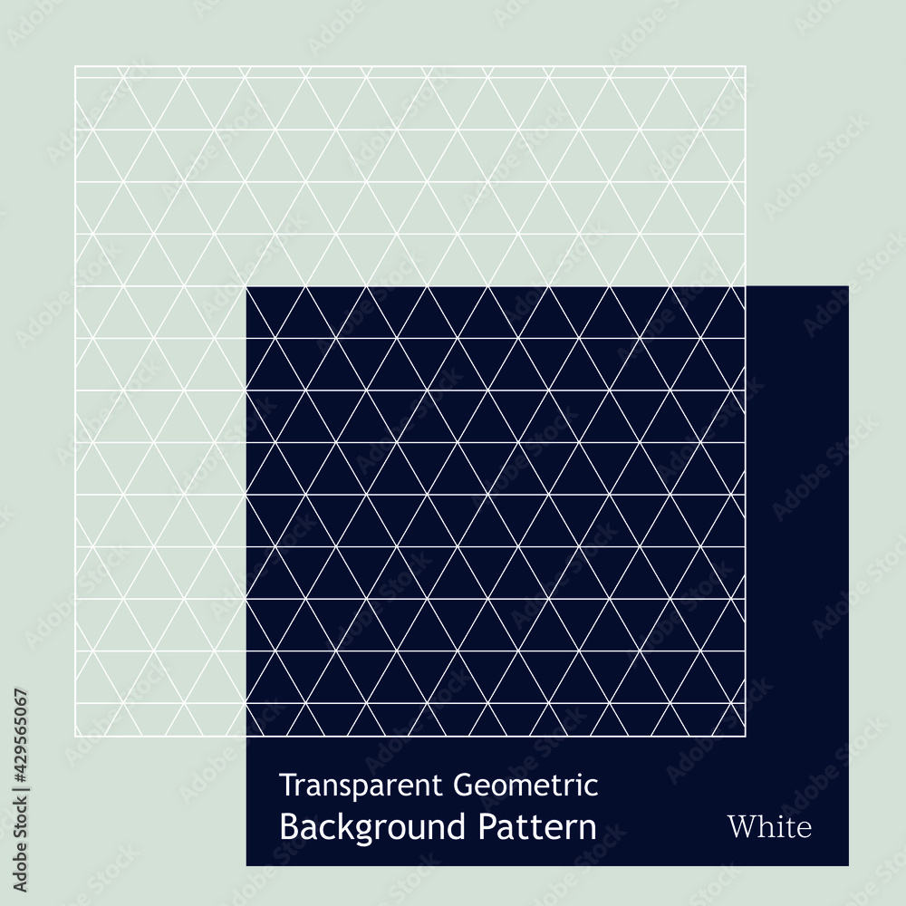 幾何学模様の透明なシンプルな白ラインのパターン Stock ベクター Adobe Stock
