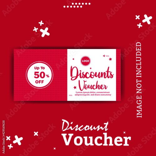 Creative Discounts Gift Voucher Template © Injamulimon