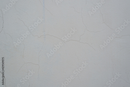 Wallpaper Mural Clean surface of a white wall with cracks in the paint, close-up. Texture background Torontodigital.ca
