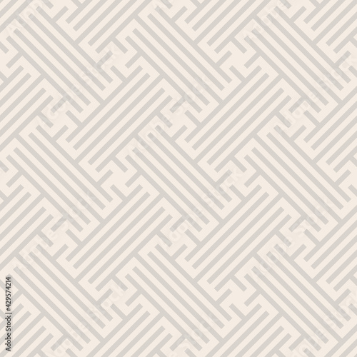 Geometric seamless vector pattern including traditional korean or chinese motive with typical lines and elements