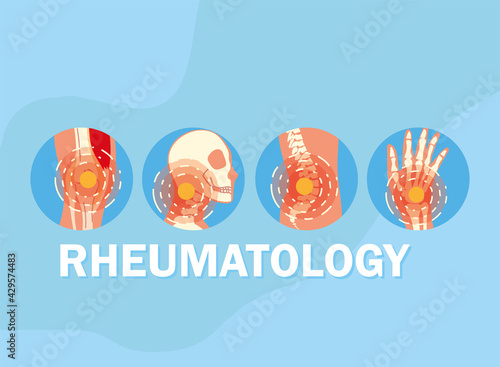 rheumatology icon set photo