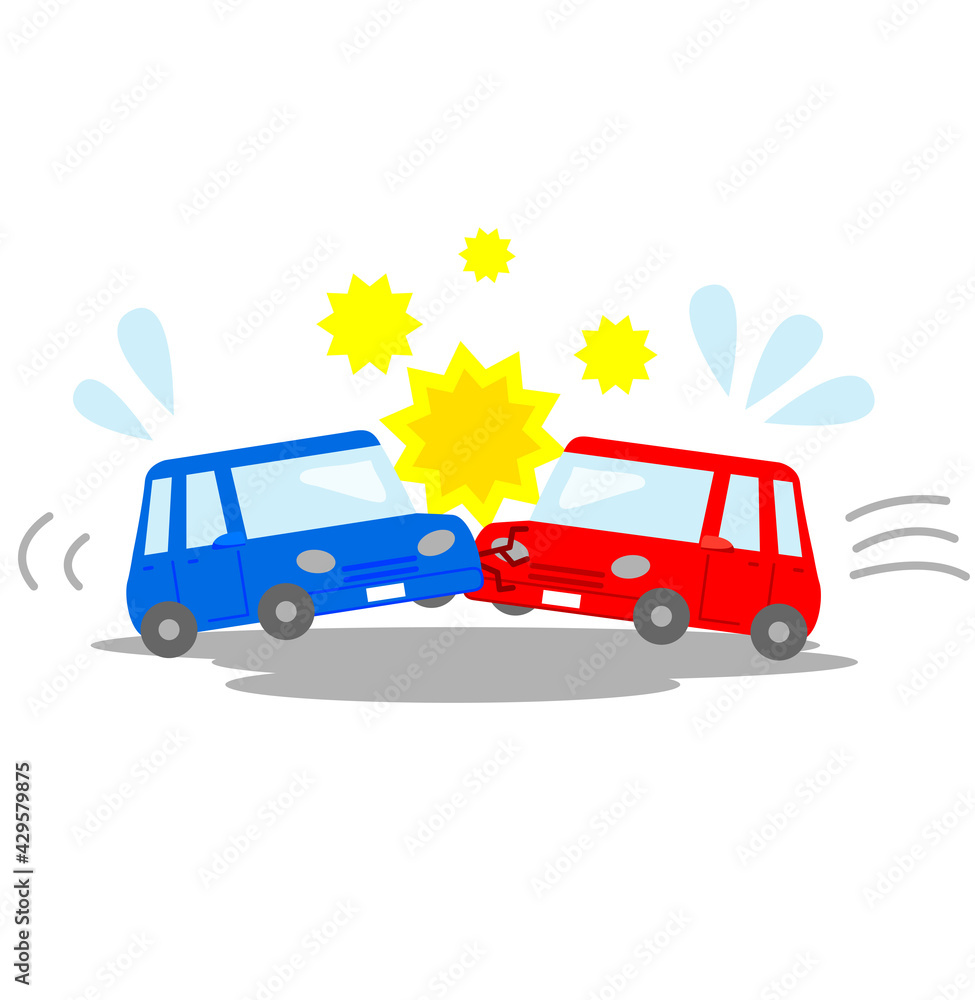 イラスト素材 自賠責保険適用の交通事故 正面衝突 乗り物 Stock Vector Adobe Stock イラスト素材 自賠責保険適用の交通事故 正面衝突 乗り物 Stock Vector Adobe Stock