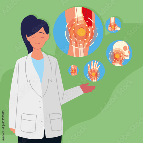 doctor and icon set