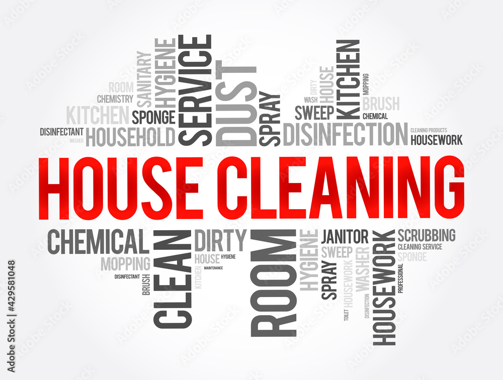 House Cleaning word cloud collage, concept background House Cleaning word cloud collage, concept background