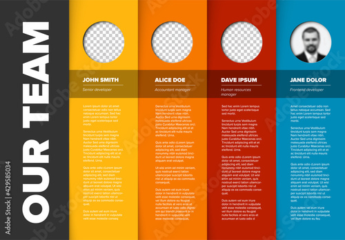 Company team presentation template