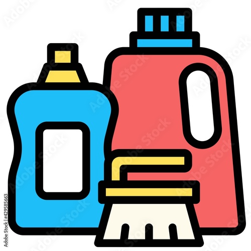 Cleaning agent icon, Supermarket and Shopping mall related vector