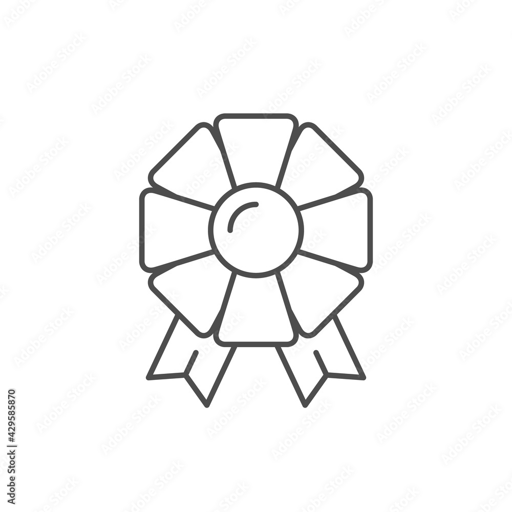 Award badge line outline icon Award badge line outline icon