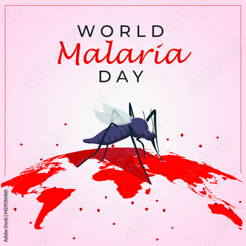 World Malaria Day abstract background.