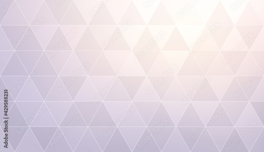 Fototapeta premium Pastel lilac mosaic triangle pattern. Abstract geometric minimal background.
