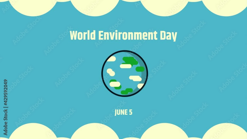 World environment day 4k motion graphic animation video. World ...