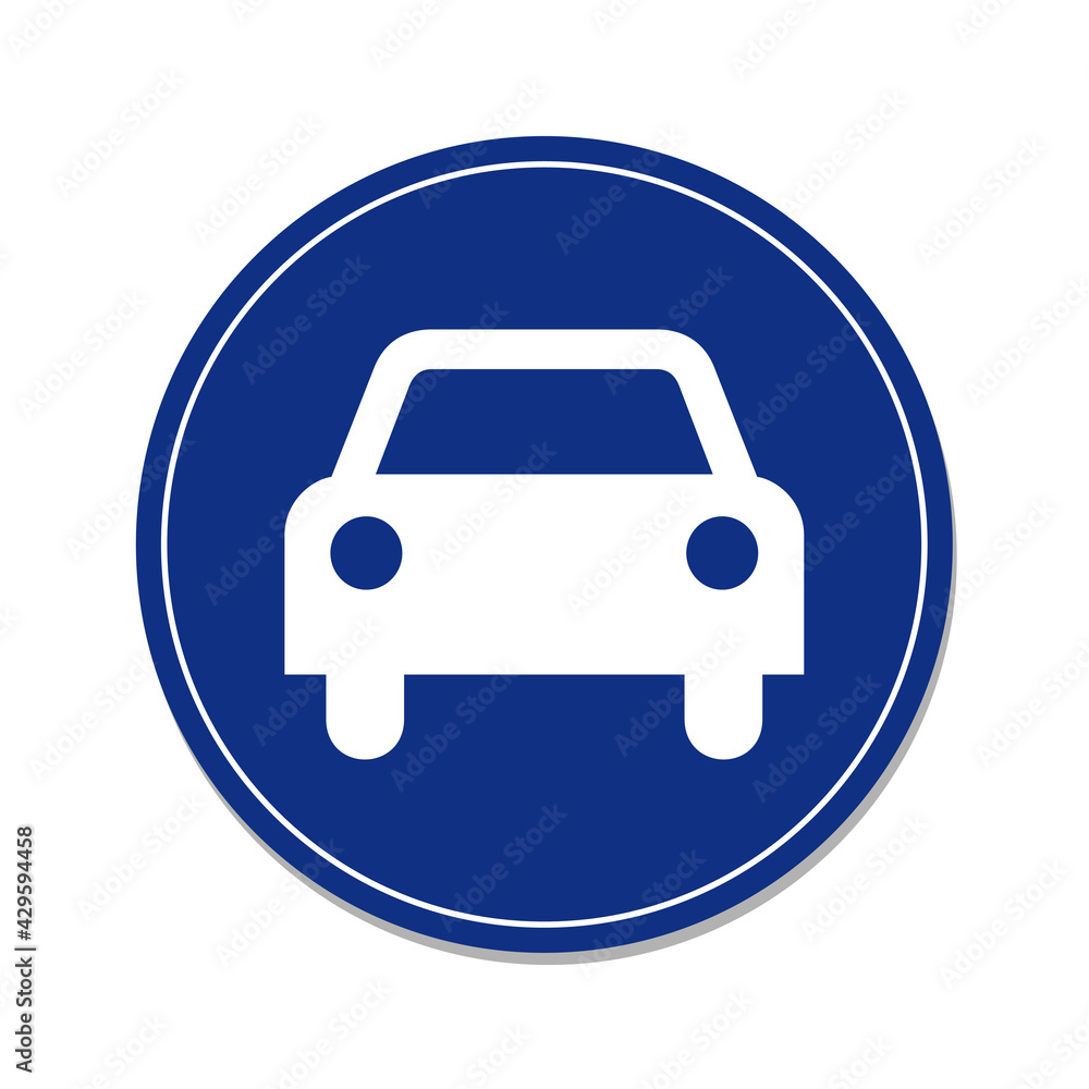 Illustration of car lane sign isolated on white background. Illustration of car lane sign isolated on white background.