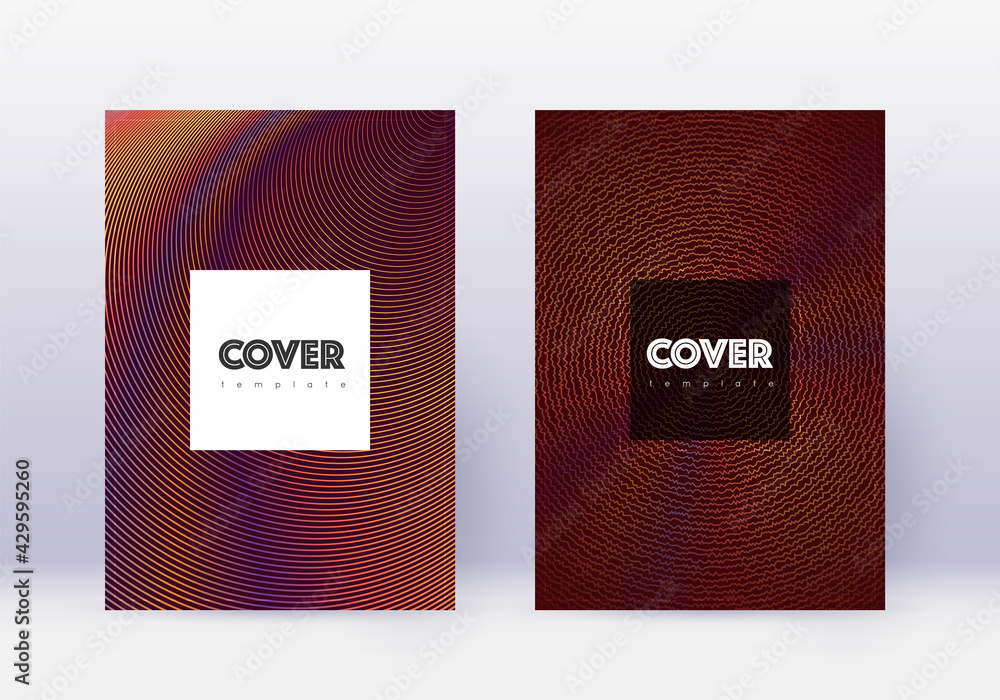 Hipster cover design template set. Orange abstract Hipster cover design template set. Orange abstract