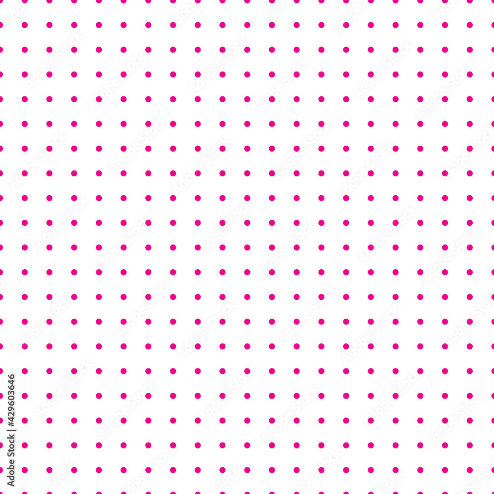 Pink and white Polka Dot seamless pattern. Vector background. Pink and white Polka Dot seamless pattern. Vector background.