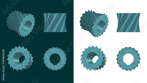 Cylindrical milling cutter