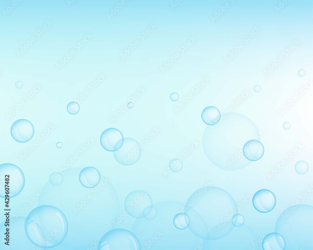 Fresh water bubble background vector