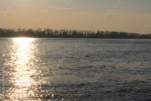 Sonnenuntergang im Hamburger Hafen