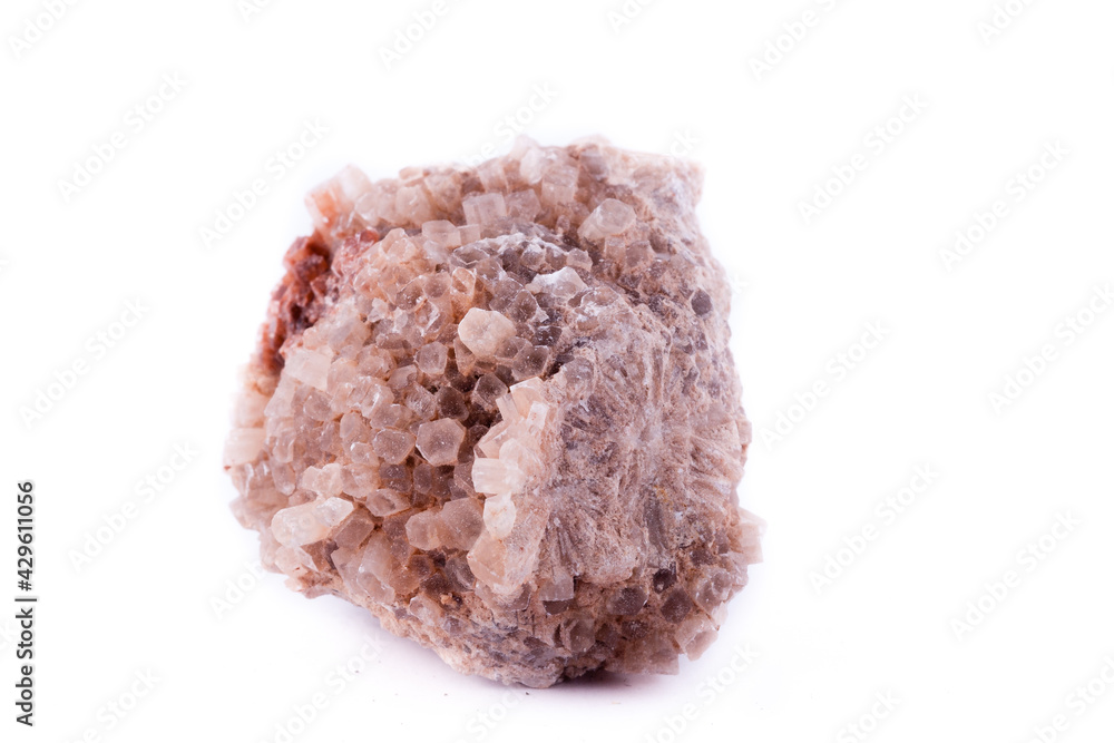 macro aragonite stone on a white background macro aragonite stone on a white background