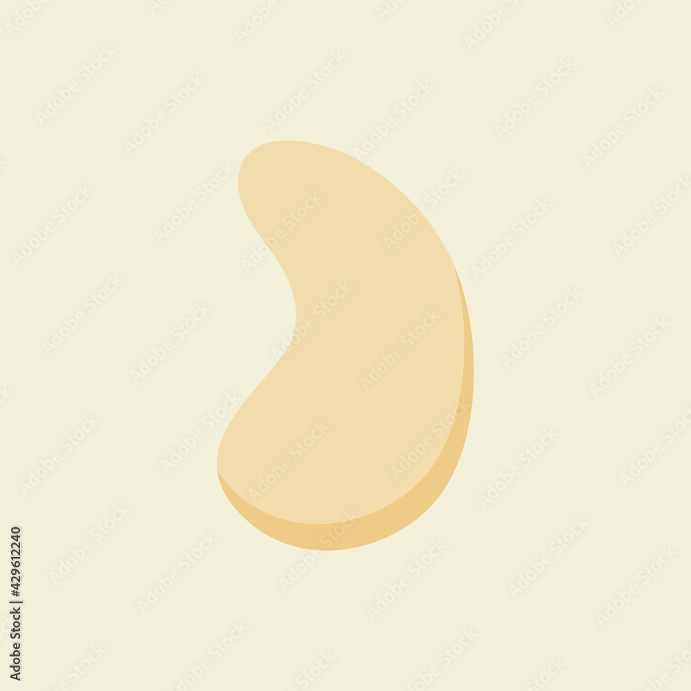 cashew nuts flat design vector illustration cashew nuts flat design vector illustration