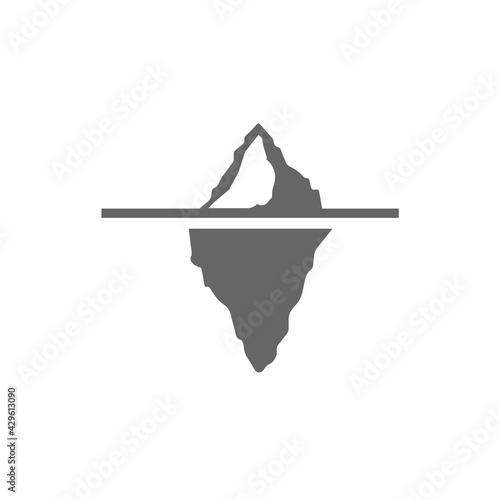 iceberg icon. bitmap illustration