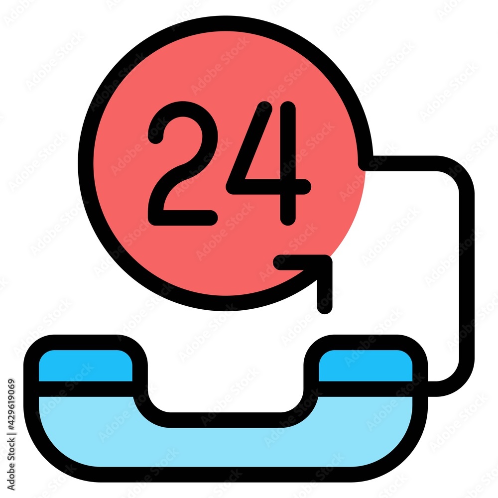 24 hours Service icon, Supermarket and Shopping mall related vector 24 hours Service icon, Supermarket and Shopping mall related vector