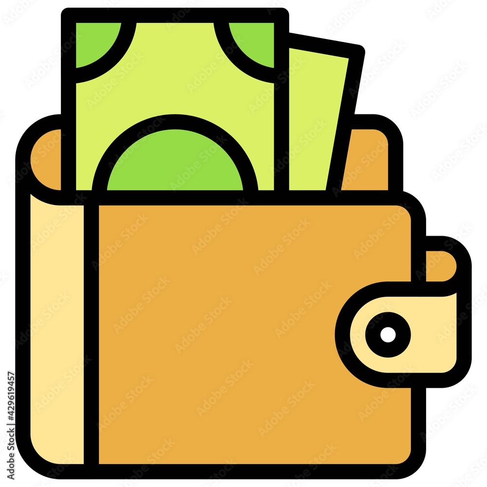 Wallet icon, Supermarket and Shopping mall related vector Wallet icon, Supermarket and Shopping mall related vector