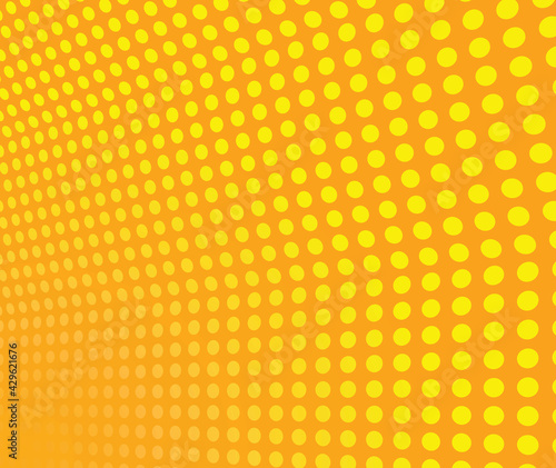 Yellow and orange circle background. vector illustration