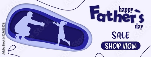 happy father`s day banner, sale