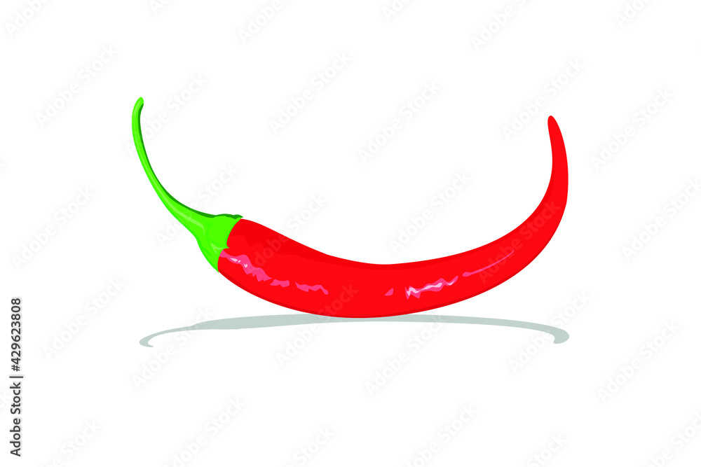 Chili on white background Chili on white background