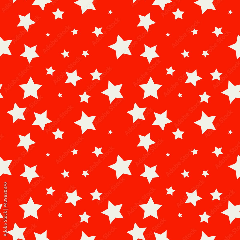 White stars and red background. Stars located in different places. Vector. White stars and red background. Stars located in different places. Vector.