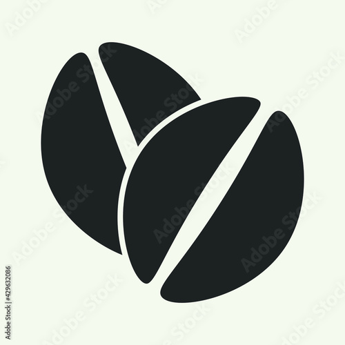 Tea or coffee. Cup of herbal tea or coffee icon and illustration
