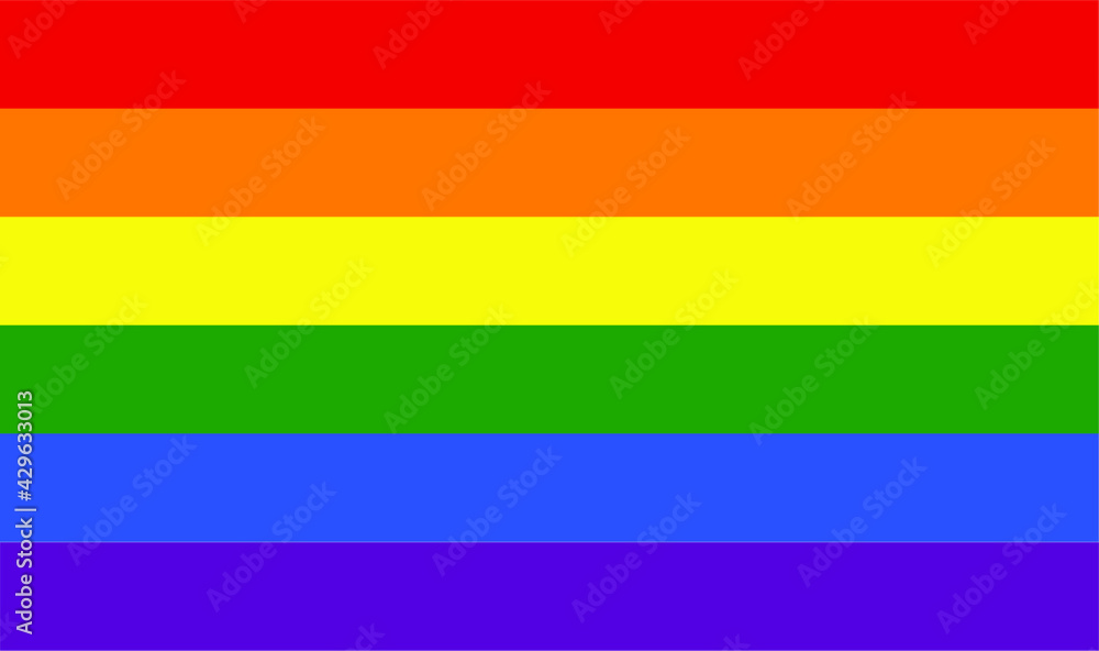 LGBT and LGBTQ pride flag icon and vector graphic symbol heart illustration lesbian and gay homosexuality