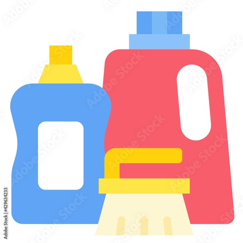 Cleaning agent icon, Supermarket and Shopping mall related vector