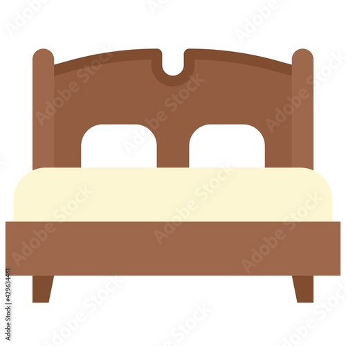Bed icon, Supermarket and Shopping mall related vector