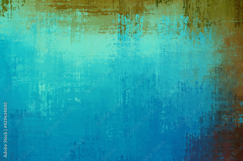 Obraz premium Background with crossed wild brush strokes. Colorful and vibrant illustration. Painted art. Creative abstract painting.
