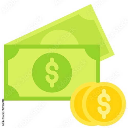 Money icon, Supermarket and Shopping mall related vector
