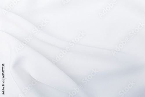White fabric background, blank white soft fabric pattern background © sirirak