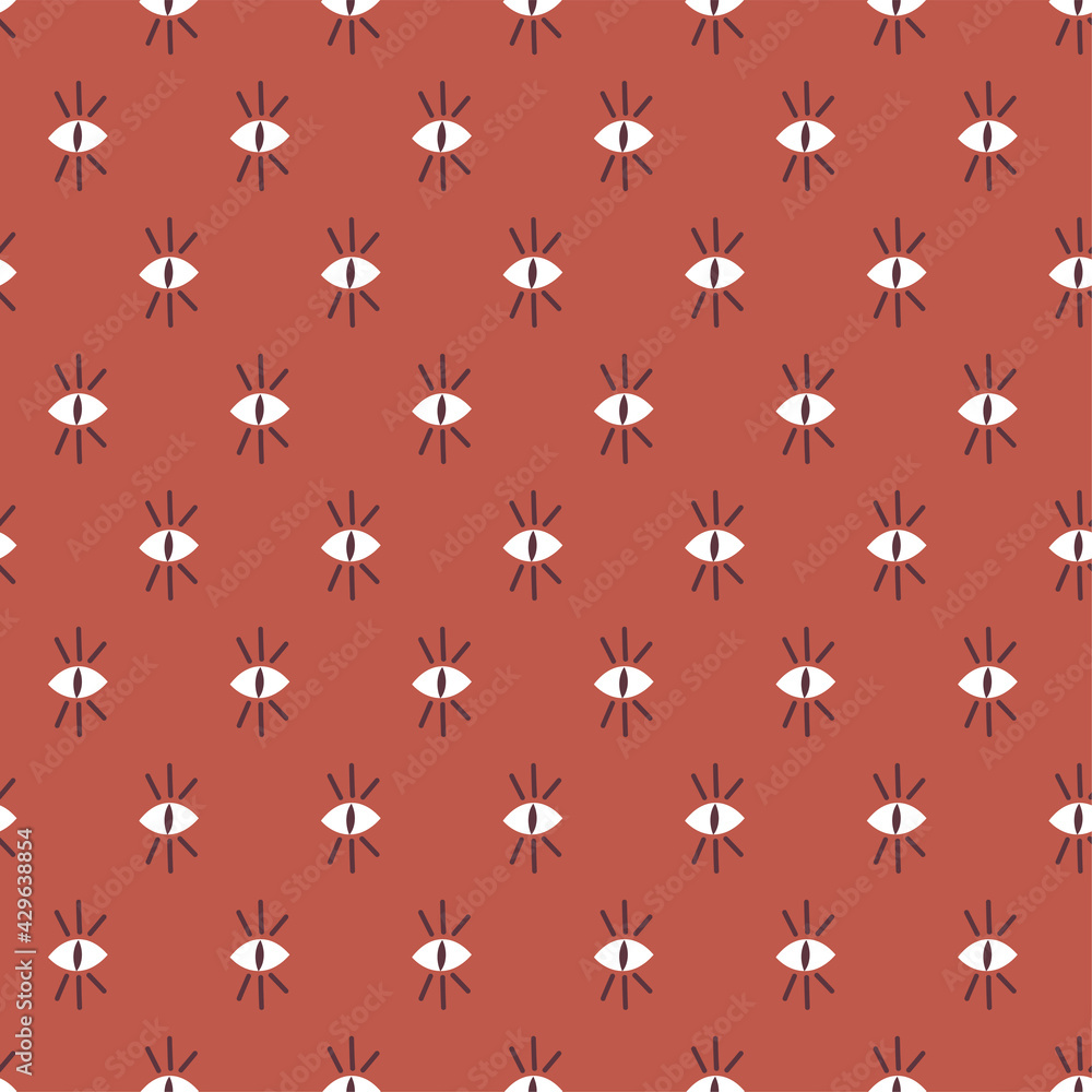 Reptile eyes seamless vector pattern. Simple minimalistic abstract evil eye modern background. Boho mystic occult print design Reptile eyes seamless vector pattern. Simple minimalistic abstract evil eye modern background. Boho mystic occult print design