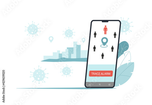 Covid-19 contact tracing system, mobile application to prevent spread virus.