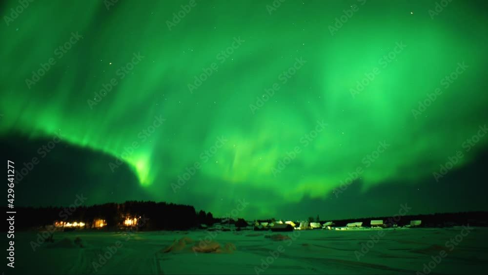 Northern Lights Time lapse 4K video, polar light or Aurora Borealis in ...