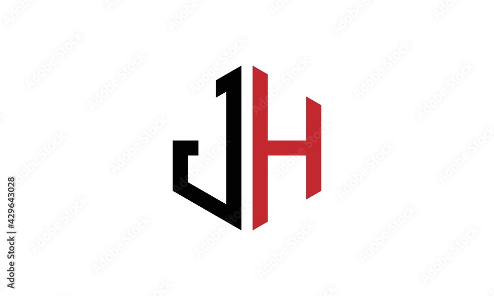 JH and HJ or J and H Abstract Letter Mark Logo Template for Business JH and HJ or J and H Abstract Letter Mark Logo Template for Business