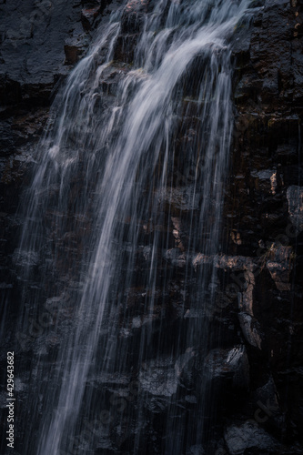 Amazing long exposure of a waterfall in Quebec  Canada