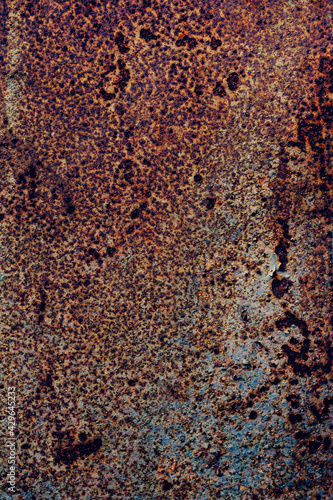 The background of rusty iron plate texture.