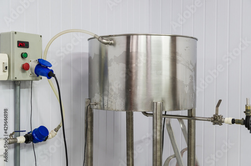 Fotografija Craft beer production equipment, homebrew equipment,