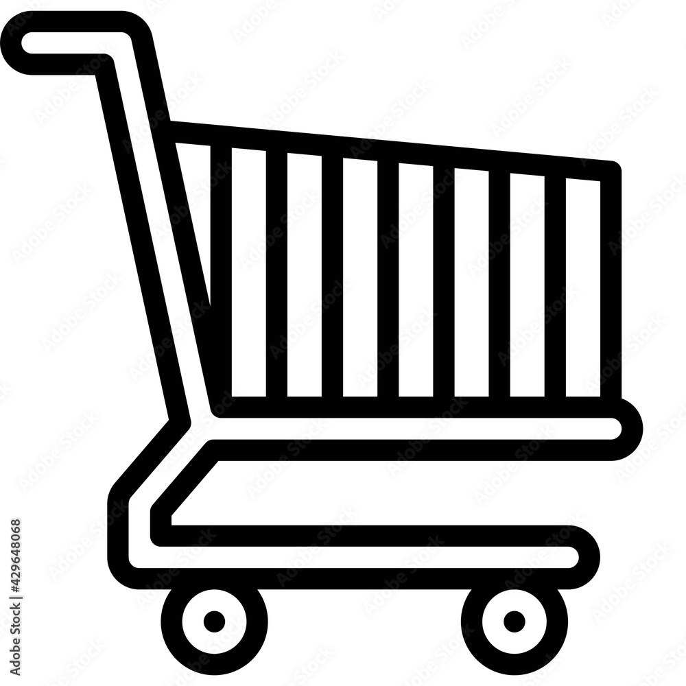 Shopping cart icon, Supermarket and Shopping mall related vector Shopping cart icon, Supermarket and Shopping mall related vector